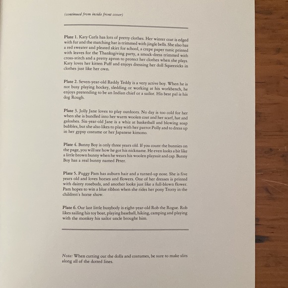 Vintage Little BusyBodies paper dolls Frances Tipton Hunter in color uncut 1988 - Picture 11 of 12